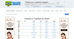 Desktop Screenshot of estadosecapitaisdobrasil.com