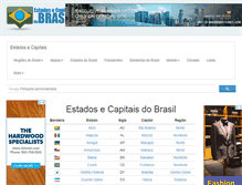 Tablet Screenshot of estadosecapitaisdobrasil.com